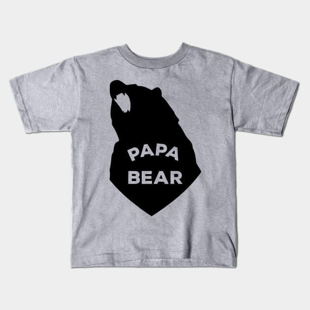 Papa Bear Kids T-Shirt by Kyle O'Briant